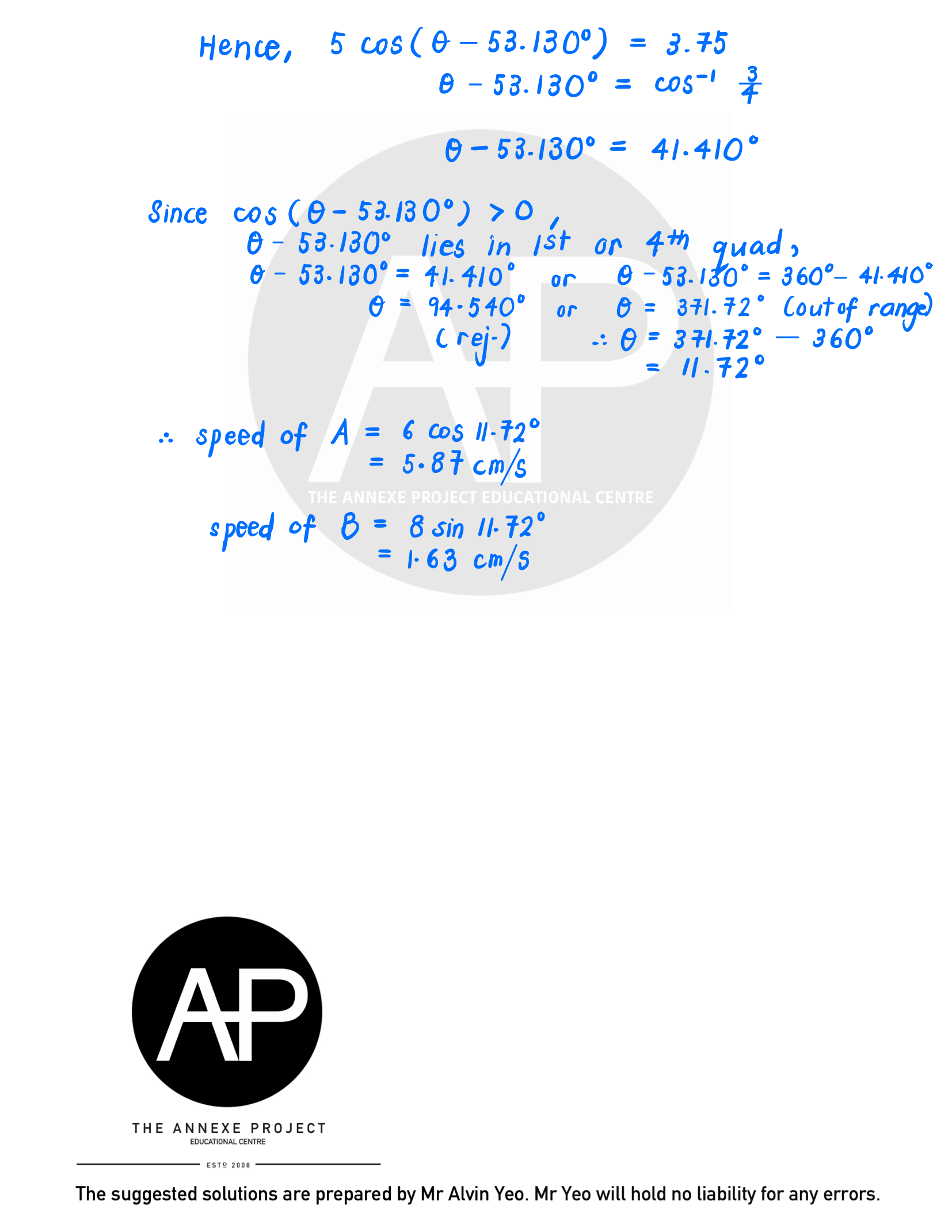 2025 O Level A Math Paper 2 Solutions page 14