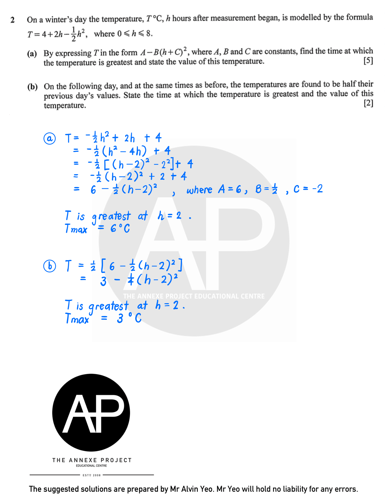 2025 O Level A Math Paper 2 Solutions page 3