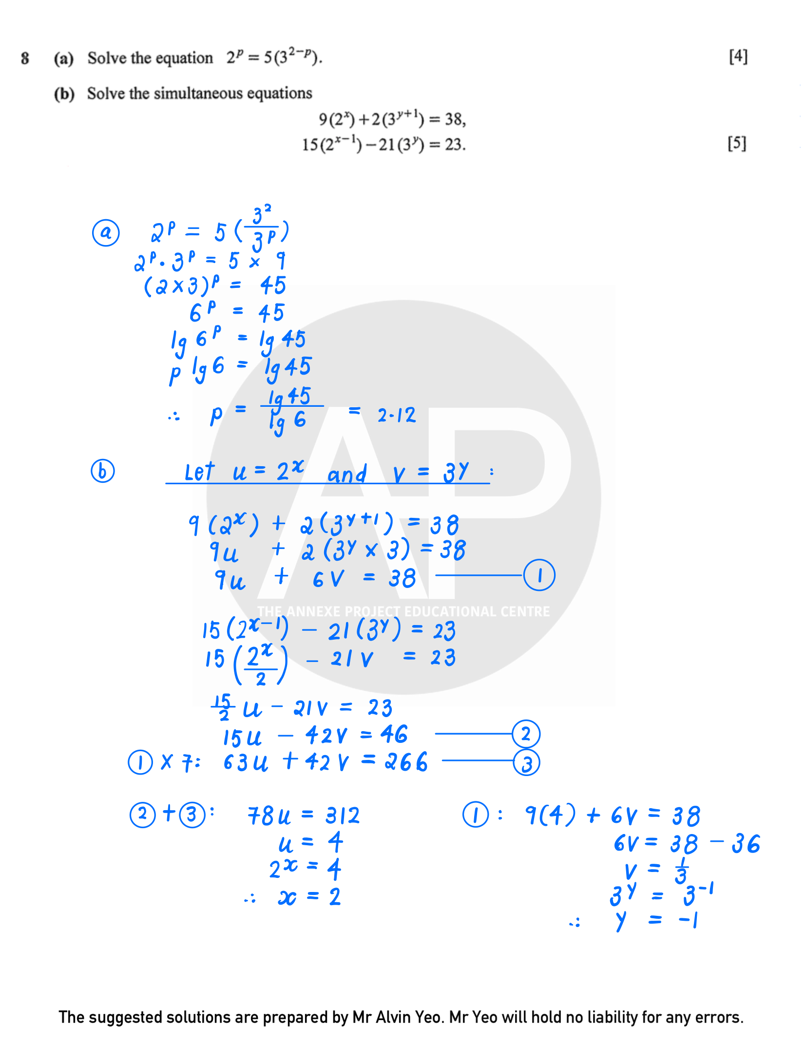 2025 O Level A Math Paper 2 Solutions page 8