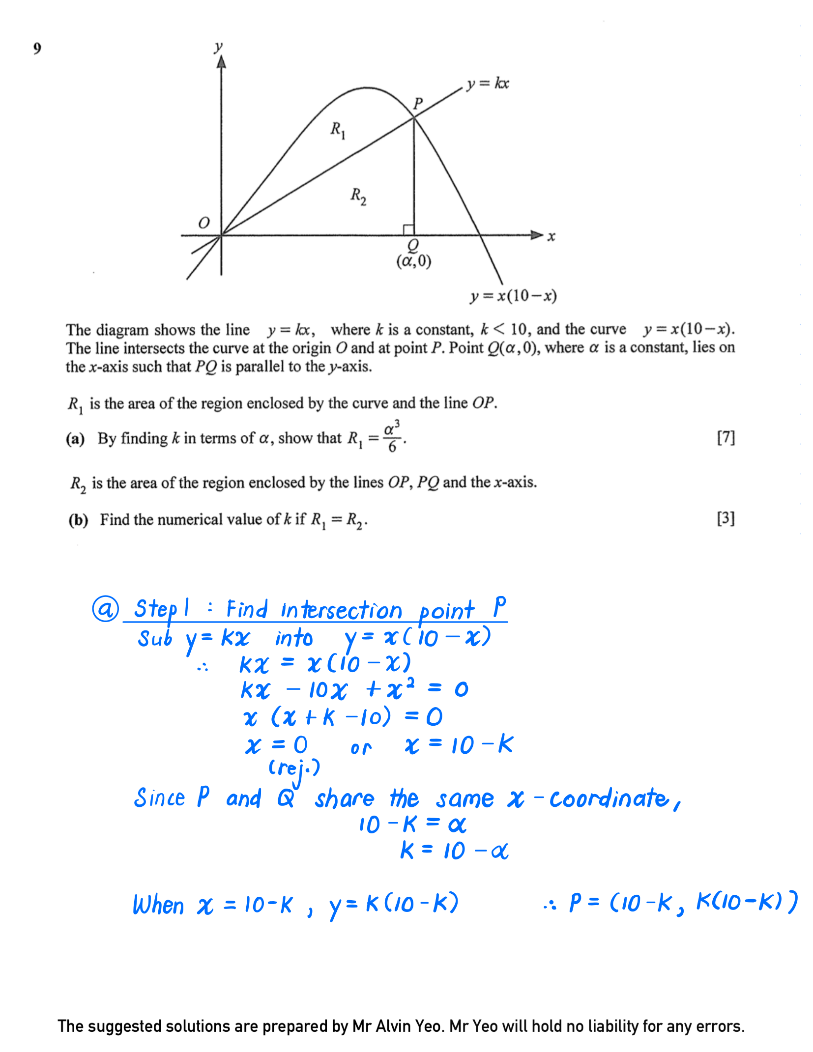 2025 O Level A Math Paper 2 Solutions page 9