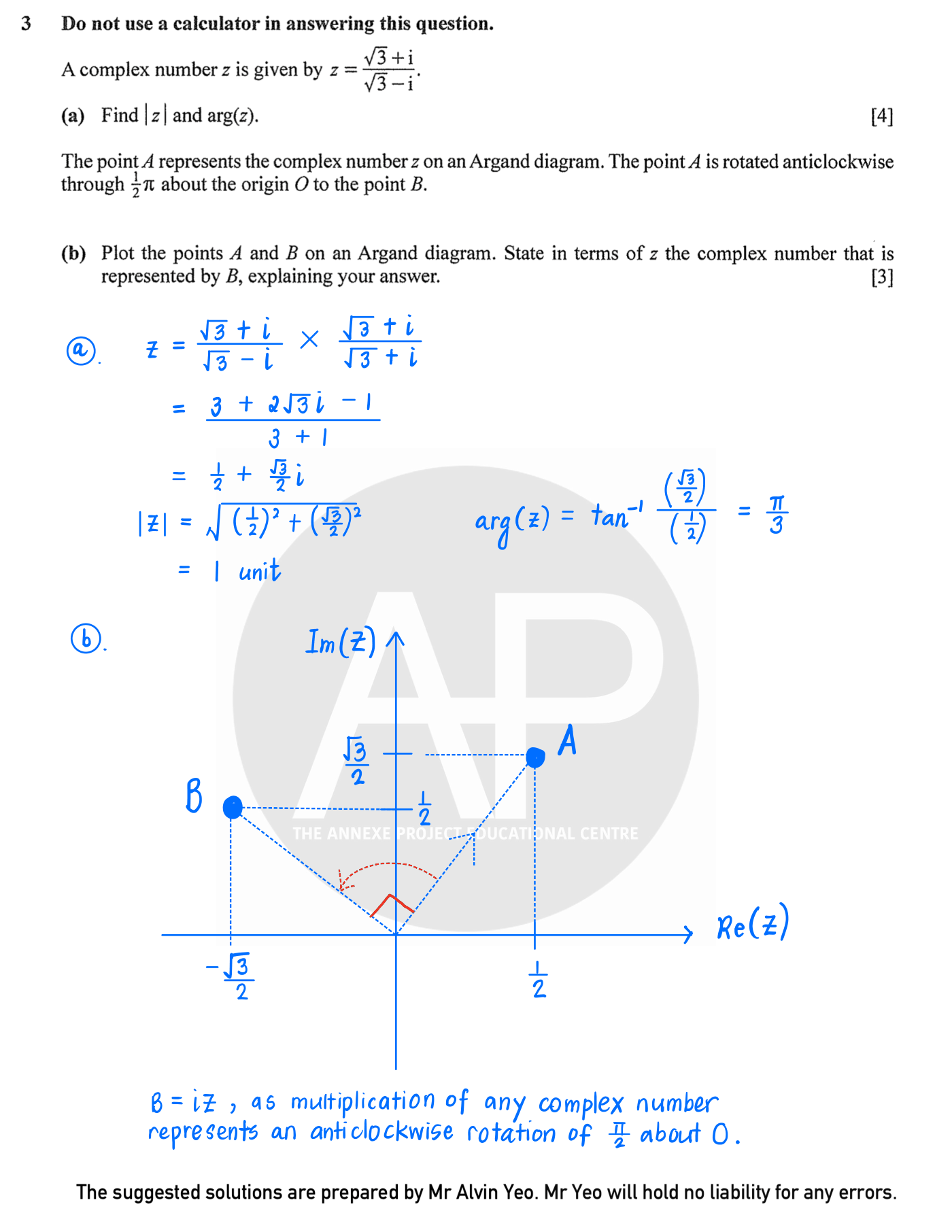 2025 GCE A Level H2 Mathematics Paper 1 Solution 5 2025 A Level H2 Mathematics Paper 1 page 04