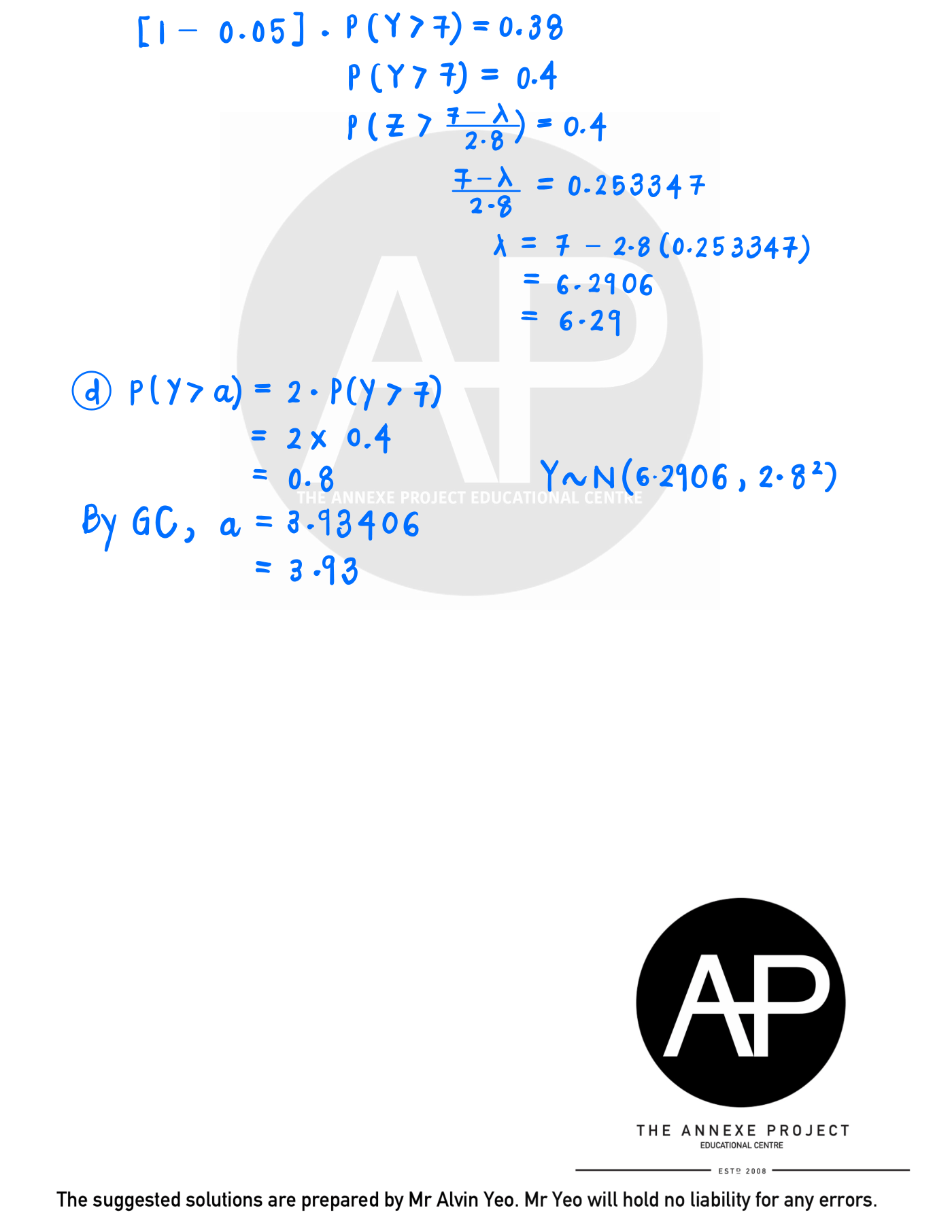 2025 GCE A Level H2 Mathematics Paper 2 Solution 11 2025 A Level H2 Mathematics Paper 2 page 10
