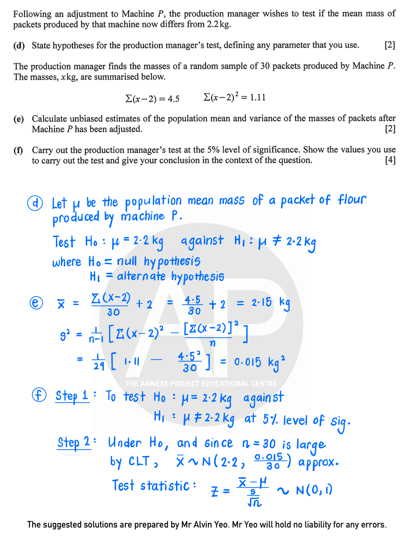2025 GCE A Level H2 Mathematics Paper 2 Solution 20 2025 A Level H2 Mathematics Paper 2 page 19